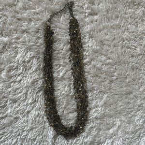 brown and tan necklace